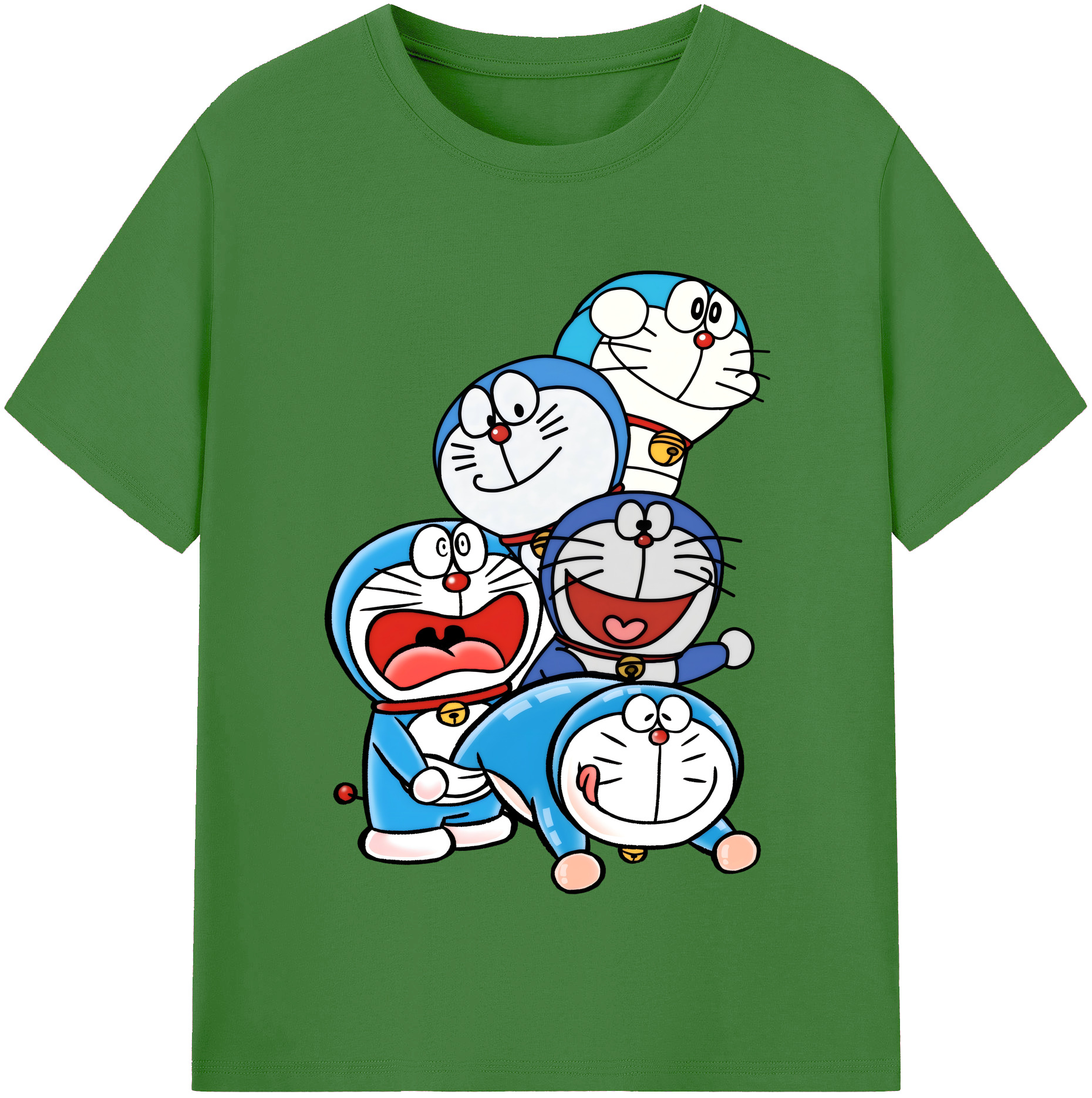 （画像用） ドラえもん Doraemon レディースカジュアルプリントTシャツ（綿100％）